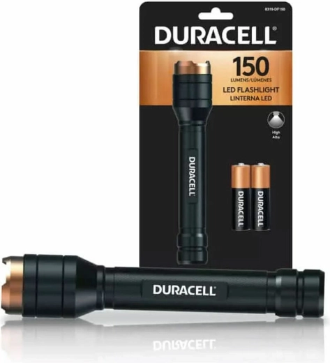 Linterna de aluminio Duracell 2× AAA 150 lm