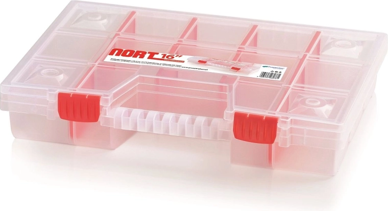Organizador de plástico NORT con 14 compartimentos