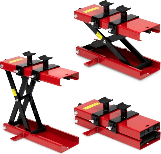 Elevador de tijera para motocicletas MP1 negro‑rojo 500 kg
