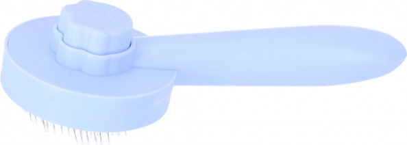 Cepillo autolimpiante para eliminar pelo en perros y gatos – azul