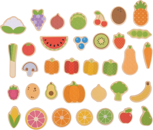 Imanes de Frutas y Verduras Bigjigs Toys
