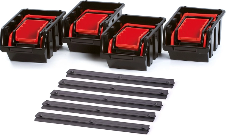 Juego de cajas de almacenamiento de pared con rieles SETTRUCK