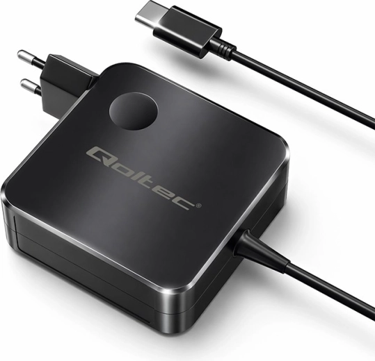 Cargador de red Qoltec GaN 65 W USB‑C PD con PPS