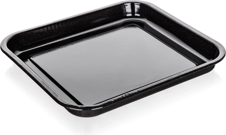 asadera esmaltada 41 × 37 × 4 cm CULINARIA Black
