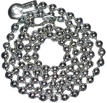 Cadena para tapón de bañera 50 cm niquelada