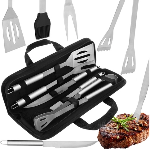 Juego de utensilios para barbacoa 5 piezas KAMINER con estuche