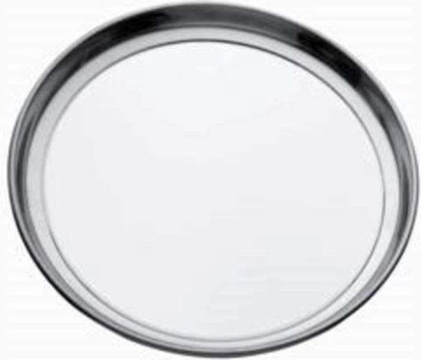 Bandeja redonda de acero inoxidable 32,5 cm