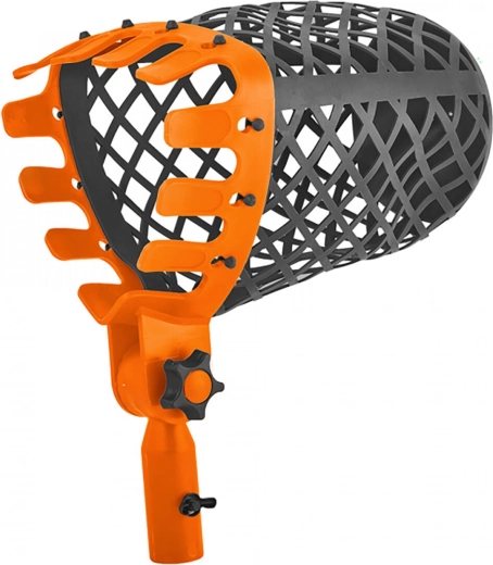 Recolector de fruta con articulación ajustable sin mango