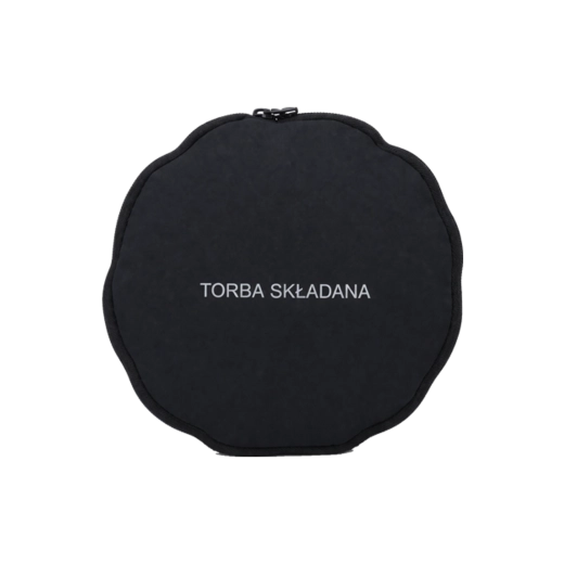 Bolsa de viaje plegable 25 l, negra, redonda