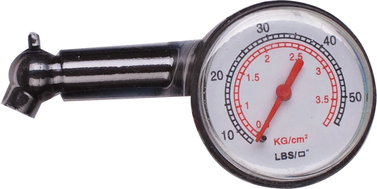 Manómetro de presión de neumáticos con escala dual 0–3,9 bar / 0–55 psi