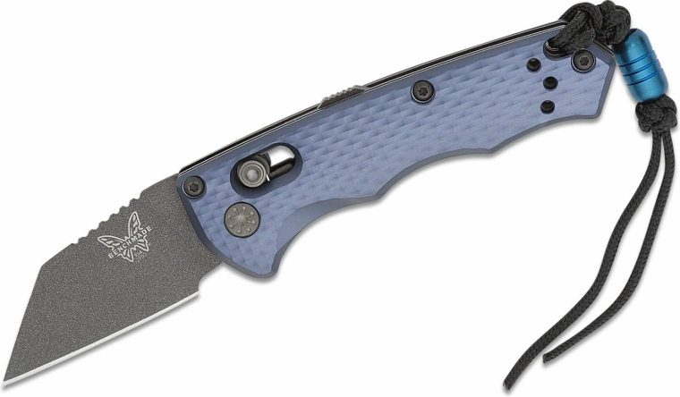 Navaja de bolsillo Benchmade Partial Immunity Crater Blue 5 cm