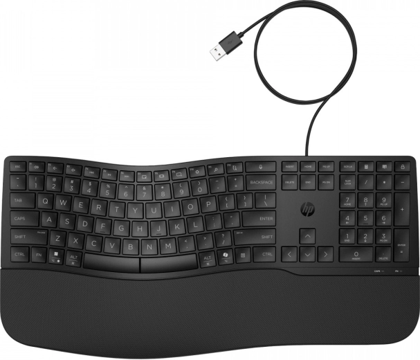 Teclado ergonómico con cable HP 480 Comfort