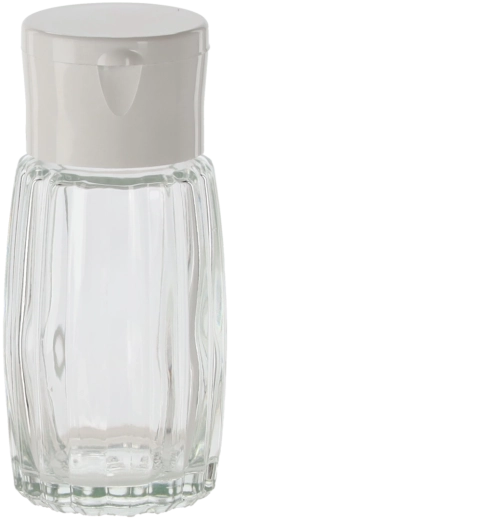 Recipiente para especias de 50 ml con tapa blanca