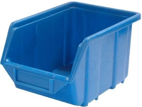 Caja de almacenamiento con frente inclinado 9 kg, 240 × 155 × 125 mm, plástico