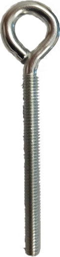Ojo cerrado con rosca métrica M8 × 80 galvanizado (75 uds.)