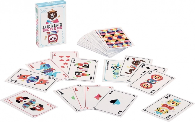 Vilac set de cartas de juego con animales 54 uds.