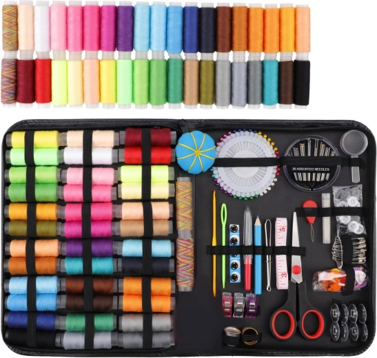 Kit de costura Renew Force con organizador, 230 piezas