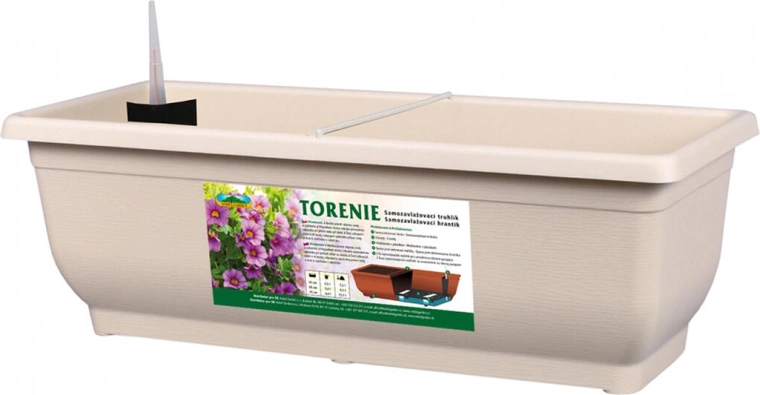Jardinera de autorriego TORENIE Modern 75 cm marrón claro