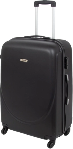 Maleta de viaje rígida ABS 91 l, negra, tamaño L