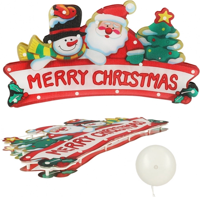 Decoración navideña luminosa Merry Christmas XXL 45 cm