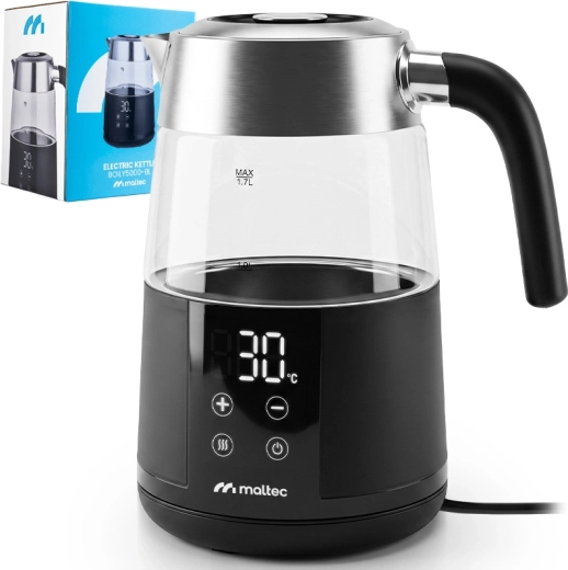 Hervidor eléctrico MalTec con control de temperatura 1,7 l