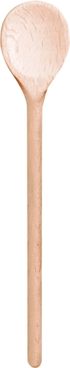 Cuchara ovalada de 25 cm de madera de haya