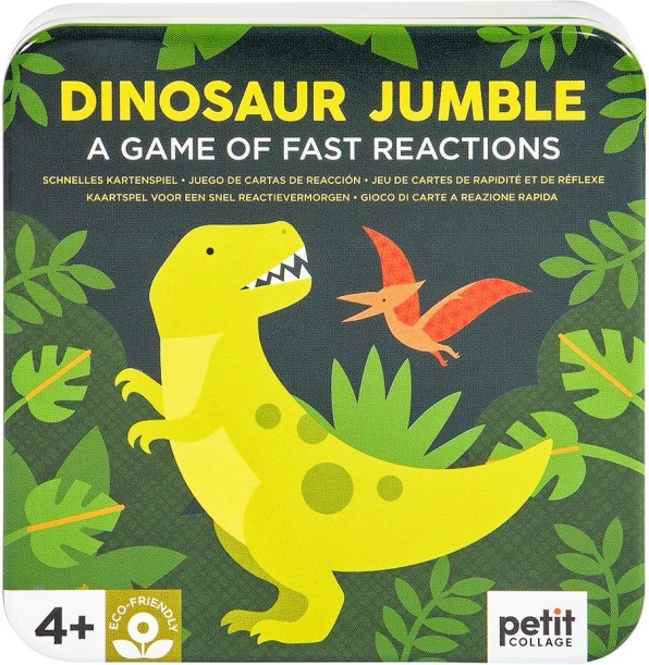 Juego de cartas de dinosaurios PETIT COLLAGE