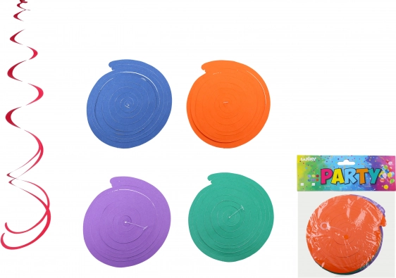 Decoración espiral colgante