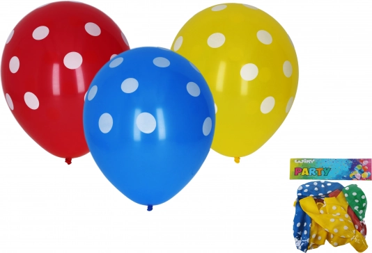 Globos de 30 cm con lunares – set de 10 uds.