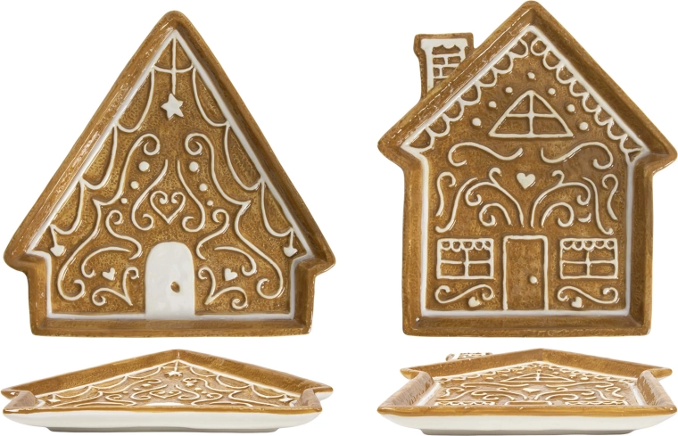 Plato Casita de Jengibre 26 × 24 cm, set de 2 uds