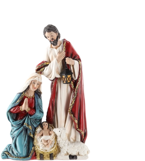 Figura de belén Sagrada Familia (nacimiento de Jesús) - 1 pieza
