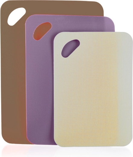 Juego de tablas de cortar antideslizantes CULINARIA, 3 uds