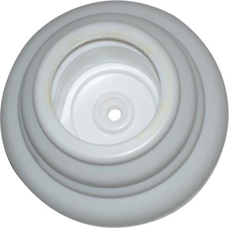 Soporte de pared con cubierta, plástico blanco