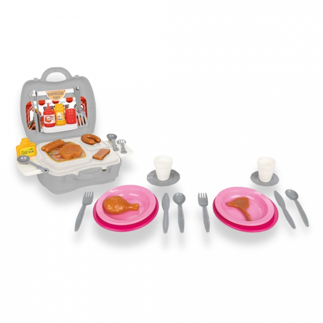 Cocina infantil, parrilla en maletín PILSAN