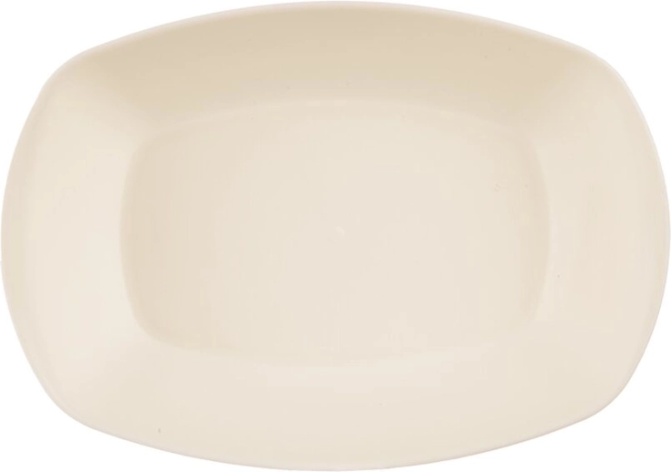 Plato de servicio Sandy ovalado 17 × 12 cm color crema