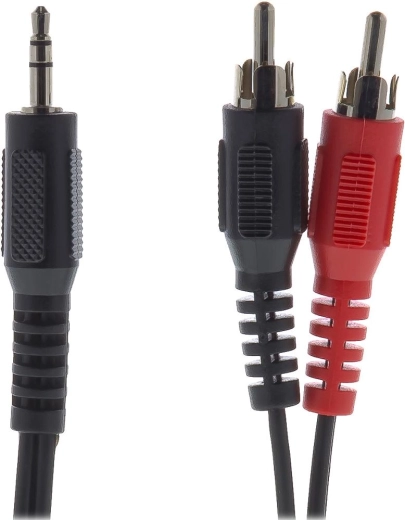 Cable de audio Sencor jack de 3,5 mm a 2× RCA, 2 m