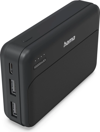 Hama Power Pack Pocket 10 powerbank 10 000 mAh antracita (2× USB-A)