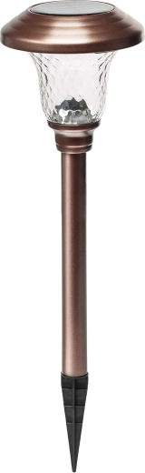 Lámparas solares de jardín para clavar 42 cm, set de 6 uds.