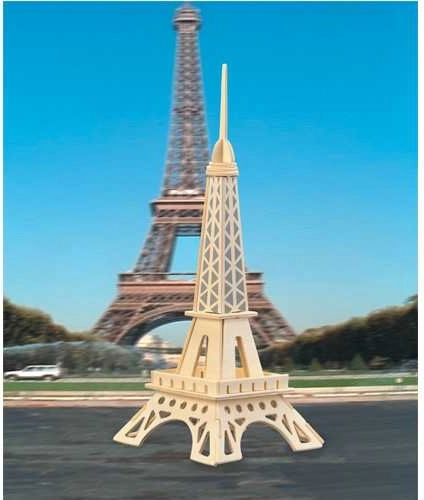 Woodcraft rompecabezas 3D de madera Torre Eiffel
