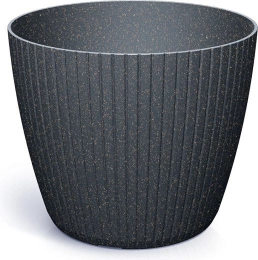 Macetero Lamia Eco Wood antracita 23,8 cm
