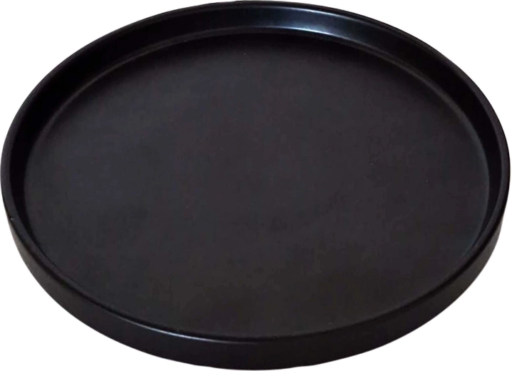 Plato de postre 20 cm negro mate Kitchisimo