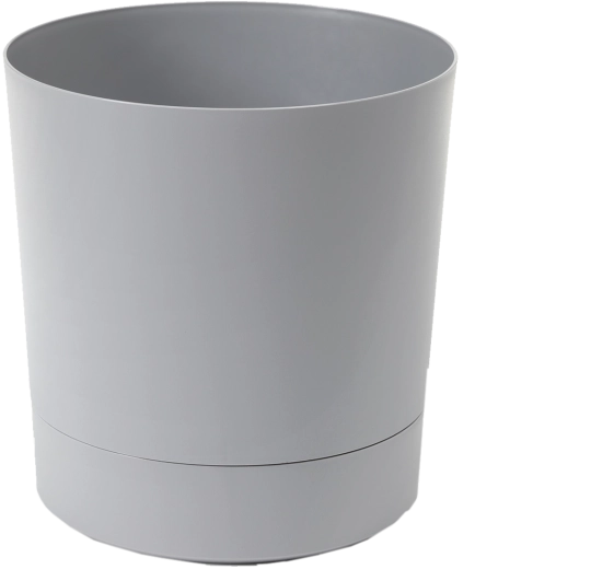 Maceta Aura con plato 38 cm – gris