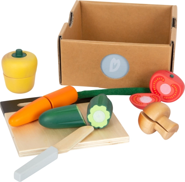 Set de verduras de madera para cortar small foot fresh