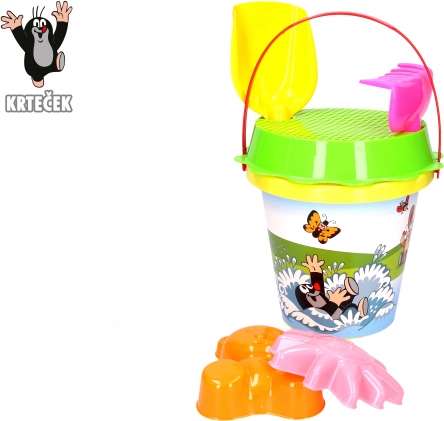 Juego de arena KRTEČEK 1,5 l amarillo