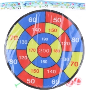 Diana de velcro con pelotas y dardos