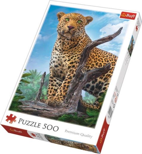 Puzzle de 500 piezas - Leopardo salvaje