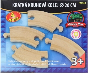 Vláčky Max vías curvas cortas - 4 unidades