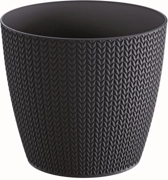 Maceta Wheaty antracita 25,8 cm