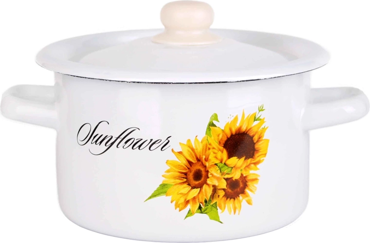 Olla esmaltada con tapa TORO 2 l girasol