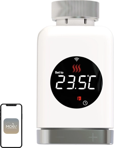 Cabezal termostático Moes TRV 801 con Wi‑Fi - 1 unidad